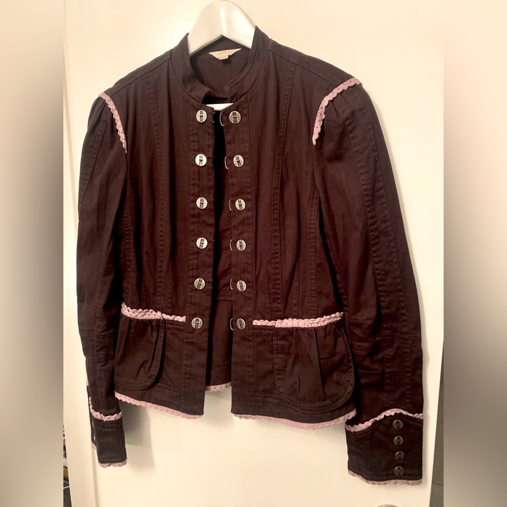Dark chocolate Matty M Cotton jacket